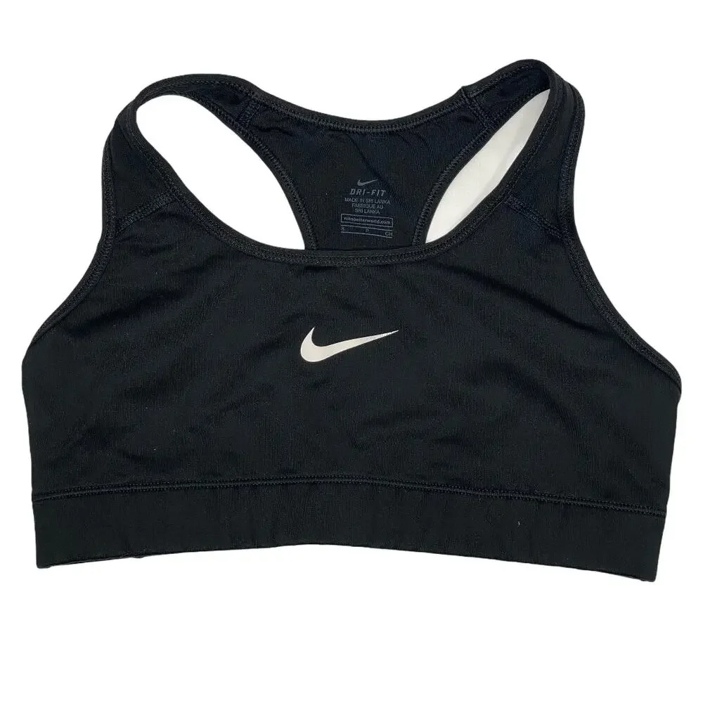 Nike Black Dri-Fit Racerback Sports Bra Small